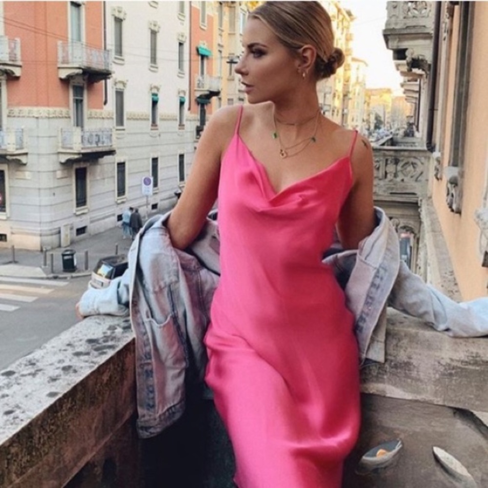 Zara Pink Slip Dress